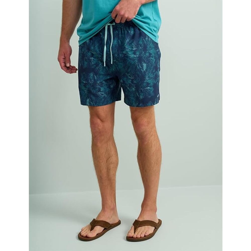 Huk Pursuit Volley Printed Swim Shorts for Men - Naval Academy - 2XL